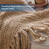 imageBedsure Sage Green Throw Blanket for Couch  Versatile Knit Woven Chenille Blanket for Chair Super Soft Warm ampamp Decorative Blanket with Tassels for Bed Sofa and Living Room Sage Green Throw06  Khaki