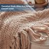 imageBedsure Sage Green Throw Blanket for Couch  Versatile Knit Woven Chenille Blanket for Chair Super Soft Warm ampamp Decorative Blanket with Tassels for Bed Sofa and Living Room Sage Green Throw06  Khaki