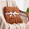imageBedsure Sage Green Throw Blanket for Couch  Versatile Knit Woven Chenille Blanket for Chair Super Soft Warm ampamp Decorative Blanket with Tassels for Bed Sofa and Living Room Sage Green Throw00  Pumpkin