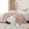 imageBedsure Sage Green Throw Blanket for Couch  Versatile Knit Woven Chenille Blanket for Chair Super Soft Warm ampamp Decorative Blanket with Tassels for Bed Sofa and Living Room Sage Green Throw06  Pink