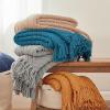 imageBedsure Sage Green Throw Blanket for Couch  Versatile Knit Woven Chenille Blanket for Chair Super Soft Warm ampamp Decorative Blanket with Tassels for Bed Sofa and Living Room Sage Green Throw06  Khaki