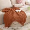 imageBedsure Sage Green Throw Blanket for Couch  Versatile Knit Woven Chenille Blanket for Chair Super Soft Warm ampamp Decorative Blanket with Tassels for Bed Sofa and Living Room Sage Green Throw00  Pumpkin