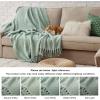 imageBedsure Sage Green Throw Blanket for Couch  Versatile Knit Woven Chenille Blanket for Chair Super Soft Warm ampamp Decorative Blanket with Tassels for Bed Sofa and Living Room Sage Green Throw05  Sage Green