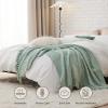 imageBedsure Sage Green Throw Blanket for Couch  Versatile Knit Woven Chenille Blanket for Chair Super Soft Warm ampamp Decorative Blanket with Tassels for Bed Sofa and Living Room Sage Green Throw05  Sage Green
