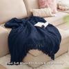 imageBedsure Sage Green Throw Blanket for Couch  Versatile Knit Woven Chenille Blanket for Chair Super Soft Warm ampamp Decorative Blanket with Tassels for Bed Sofa and Living Room Sage Green Throw07  Deep Navy