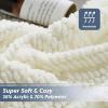 imageBedsure Sage Green Throw Blanket for Couch  Versatile Knit Woven Chenille Blanket for Chair Super Soft Warm ampamp Decorative Blanket with Tassels for Bed Sofa and Living Room Sage Green Throw03  Ivory