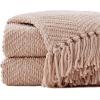imageBedsure Sage Green Throw Blanket for Couch  Versatile Knit Woven Chenille Blanket for Chair Super Soft Warm ampamp Decorative Blanket with Tassels for Bed Sofa and Living Room Sage Green Throw06  Khaki