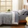 imageBedsure Sage Green Twin XL Comforter Set  5 Pieces Floral Bedding Sets Twin XL Bed in a Bag with Reversible Botanical Flowers Comforter Sheets Pillowcase ampamp Sham16  Smoky Grey