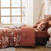 imageBedsure Sage Green Twin XL Comforter Set  5 Pieces Floral Bedding Sets Twin XL Bed in a Bag with Reversible Botanical Flowers Comforter Sheets Pillowcase ampamp Sham18  Terracotta