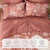 imageBedsure Sage Green Twin XL Comforter Set  5 Pieces Floral Bedding Sets Twin XL Bed in a Bag with Reversible Botanical Flowers Comforter Sheets Pillowcase ampamp Sham15  Dusty Pink