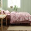 imageBedsure Sage Green Twin XL Comforter Set  5 Pieces Floral Bedding Sets Twin XL Bed in a Bag with Reversible Botanical Flowers Comforter Sheets Pillowcase ampamp Sham09  Pink