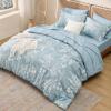 imageBedsure Sage Green Twin XL Comforter Set  5 Pieces Floral Bedding Sets Twin XL Bed in a Bag with Reversible Botanical Flowers Comforter Sheets Pillowcase ampamp Sham05  Sky Blue
