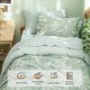 imageBedsure Sage Green Twin XL Comforter Set  5 Pieces Floral Bedding Sets Twin XL Bed in a Bag with Reversible Botanical Flowers Comforter Sheets Pillowcase ampamp Sham01  Sage Green