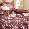 imageBedsure Sage Green Twin XL Comforter Set  5 Pieces Floral Bedding Sets Twin XL Bed in a Bag with Reversible Botanical Flowers Comforter Sheets Pillowcase ampamp Sham14  Burgundy