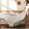 imageBedsure Sage Green Twin XL Comforter Set  5 Pieces Floral Bedding Sets Twin XL Bed in a Bag with Reversible Botanical Flowers Comforter Sheets Pillowcase ampamp Sham12  Beige