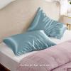 imageBedsure Satin Pillowcase for Hair  Ivory Satin Pillow Cases Standard Size with Zipper 2 Pack Similar to Silk Pillow Cases for Skin Silky ampamp Soft Gifts for Women Men 20x26 Inches17  Grey Blue  Zipper
