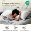 imageBedsure Satin Pillowcase for Hair  Ivory Satin Pillow Cases Standard Size with Zipper 2 Pack Similar to Silk Pillow Cases for Skin Silky ampamp Soft Gifts for Women Men 20x26 Inches03  White  Zipper