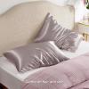 imageBedsure Satin Pillowcase for Hair  Ivory Satin Pillow Cases Standard Size with Zipper 2 Pack Similar to Silk Pillow Cases for Skin Silky ampamp Soft Gifts for Women Men 20x26 Inches08  Dusty Rose  Zipper