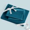 imageBedsure Satin Sheets Queen Size Bed Set  Luxury Silky Bed Sheet Set Ultra Soft ampamp Wrinkle Free Good for Hair ampamp Skin Gifts for Women 15 Inches Deep Pocket 4Piece Queen Silver Grey04  Teal