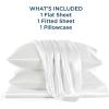 imageBedsure Satin Sheets Queen Size Bed Set  Luxury Silky Bed Sheet Set Ultra Soft ampamp Wrinkle Free Good for Hair ampamp Skin Gifts for Women 15 Inches Deep Pocket 4Piece Queen Silver Grey03  White