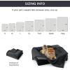 imageBedsure Self Warming Blanket for Small Dogs ampamp Cats  Waterproof Washable Sherpa Fleece Puppy Blanket Soft Plush Reversible Throw 25quotX35quot GreyGrey Black