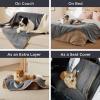 imageBedsure Self Warming Blanket for Small Dogs ampamp Cats  Waterproof Washable Sherpa Fleece Puppy Blanket Soft Plush Reversible Throw 25quotX35quot GreyGrey
