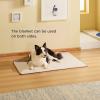 imageBedsure Self Warming Blanket for Small Dogs ampamp Cats  Waterproof Washable Sherpa Fleece Puppy Blanket Soft Plush Reversible Throw 25quotX35quot GreyCamel