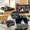 imageBedsure Self Warming Blanket for Small Dogs ampamp Cats  Waterproof Washable Sherpa Fleece Puppy Blanket Soft Plush Reversible Throw 25quotX35quot GreyAnthracite Greyself Warming