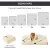 imageBedsure Self Warming Blanket for Small Dogs ampamp Cats  Waterproof Washable Sherpa Fleece Puppy Blanket Soft Plush Reversible Throw 25quotX35quot GreyAntique Whiteself Warming