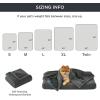 imageBedsure Self Warming Blanket for Small Dogs ampamp Cats  Waterproof Washable Sherpa Fleece Puppy Blanket Soft Plush Reversible Throw 25quotX35quot GreyAnthracite Greyself Warming