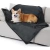 imageBedsure Self Warming Blanket for Small Dogs ampamp Cats  Waterproof Washable Sherpa Fleece Puppy Blanket Soft Plush Reversible Throw 25quotX35quot GreyGrey Black