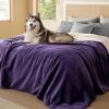 imageBedsure Self Warming Blanket for Small Dogs ampamp Cats  Waterproof Washable Sherpa Fleece Puppy Blanket Soft Plush Reversible Throw 25quotX35quot GreyEggplant