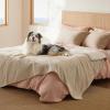 imageBedsure Self Warming Blanket for Small Dogs ampamp Cats  Waterproof Washable Sherpa Fleece Puppy Blanket Soft Plush Reversible Throw 25quotX35quot GreyCream