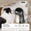 imageBedsure Self Warming Blanket for Small Dogs ampamp Cats  Waterproof Washable Sherpa Fleece Puppy Blanket Soft Plush Reversible Throw 25quotX35quot GreyLight Grey