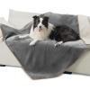 imageBedsure Self Warming Blanket for Small Dogs ampamp Cats  Waterproof Washable Sherpa Fleece Puppy Blanket Soft Plush Reversible Throw 25quotX35quot GreyGrey