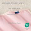 imageBedsure Self Warming Blanket for Small Dogs ampamp Cats  Waterproof Washable Sherpa Fleece Puppy Blanket Soft Plush Reversible Throw 25quotX35quot GreyAzalea Pink