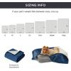 imageBedsure Self Warming Blanket for Small Dogs ampamp Cats  Waterproof Washable Sherpa Fleece Puppy Blanket Soft Plush Reversible Throw 25quotX35quot GreyBlue