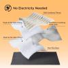 imageBedsure Self Warming Cat Bed Medium Self Heating Dog Crate Pad Thermal Extra Warm Puppy Mat Indoor ampamp Outdoor NonSlip ampamp Washable 30quot x 20quot GreyIvory White