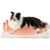 imageBedsure Self Warming Cat Bed Medium Self Heating Dog Crate Pad Thermal Extra Warm Puppy Mat Indoor ampamp Outdoor NonSlip ampamp Washable 30quot x 20quot GreyIvory White