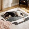 imageBedsure Self Warming Cat Bed Medium Self Heating Dog Crate Pad Thermal Extra Warm Puppy Mat Indoor ampamp Outdoor NonSlip ampamp Washable 30quot x 20quot GreyFormal Grey