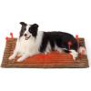 imageBedsure Self Warming Cat Bed Medium Self Heating Dog Crate Pad Thermal Extra Warm Puppy Mat Indoor ampamp Outdoor NonSlip ampamp Washable 30quot x 20quot GreyCaramel