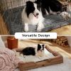 imageBedsure Self Warming Cat Bed Medium Self Heating Dog Crate Pad Thermal Extra Warm Puppy Mat Indoor ampamp Outdoor NonSlip ampamp Washable 30quot x 20quot GreyIvory White