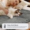 imageBedsure Self Warming Cat Bed Medium Self Heating Dog Crate Pad Thermal Extra Warm Puppy Mat Indoor ampamp Outdoor NonSlip ampamp Washable 30quot x 20quot GreyFormal Grey