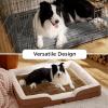 imageBedsure Self Warming Cat Bed Medium Self Heating Dog Crate Pad Thermal Extra Warm Puppy Mat Indoor ampamp Outdoor NonSlip ampamp Washable 30quot x 20quot GreyCaramel