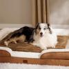 imageBedsure Self Warming Cat Bed Medium Self Heating Dog Crate Pad Thermal Extra Warm Puppy Mat Indoor ampamp Outdoor NonSlip ampamp Washable 30quot x 20quot GreyCaramel