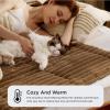 imageBedsure Self Warming Cat Bed Medium Self Heating Dog Crate Pad Thermal Extra Warm Puppy Mat Indoor ampamp Outdoor NonSlip ampamp Washable 30quot x 20quot GreyCaramel