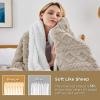 imageBedsure Sherpa Fleece Throw Blanket for Couch  Soft Fluffy ampamp Cozy Cable Jacquard Tufted Throw Blankets for Women Gift Thick Warm Blanket for Winter and All Seasons Beige 50x60 Inches02  Beige