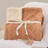 imageBedsure Sherpa Fleece Throw Blanket for Couch  Soft Fluffy ampamp Cozy Cable Jacquard Tufted Throw Blankets for Women Gift Thick Warm Blanket for Winter and All Seasons Beige 50x60 Inches02  Light Brown