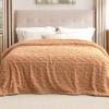 imageBedsure Sherpa Fleece Throw Blanket for Couch  Soft Fluffy ampamp Cozy Cable Jacquard Tufted Throw Blankets for Women Gift Thick Warm Blanket for Winter and All Seasons Beige 50x60 Inches02  Light Brown