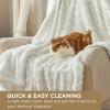 imageBedsure Sherpa Fleece Throw Blanket for Couch  Soft Fluffy ampamp Cozy Cable Jacquard Tufted Throw Blankets for Women Gift Thick Warm Blanket for Winter and All Seasons Beige 50x60 Inches03  Cream